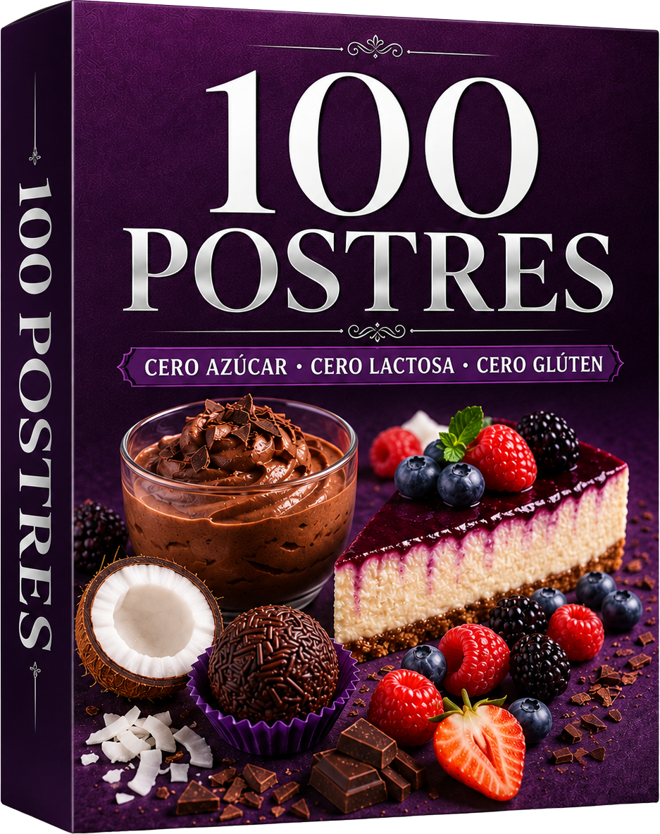 100 Postres Cero Azúcar, Cero Lactosa y Cero Gluten