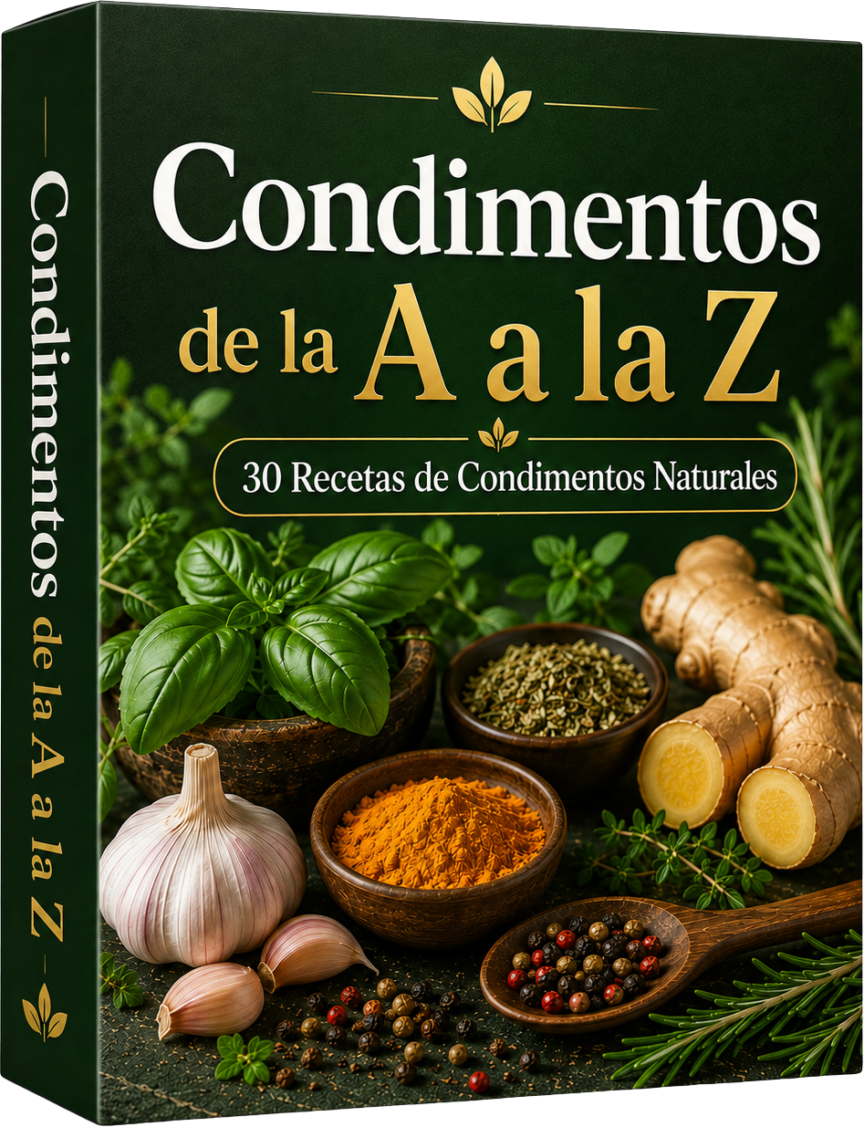 Condimentos de la A a la Z + 30 Recetas Naturales